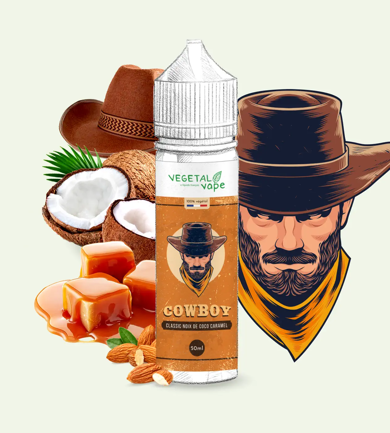 Cowboy - 50ml - Vegetal Vape Particulier